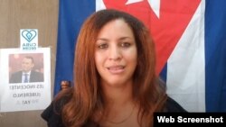 Nelva Ortega, esposa del líder opositor y prisionero político cubano José Daniel Ferrer.